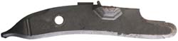 Lock plate, 6.0 x 1.02", with integral pan